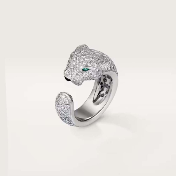 Cartier Women Panthère De Cartier Ring in White Gold with Diamonds (1)