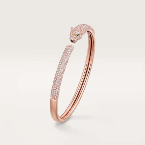 Cartier Women Panthère de Cartier Bracelet in Rose Gold with Diamonds (1)