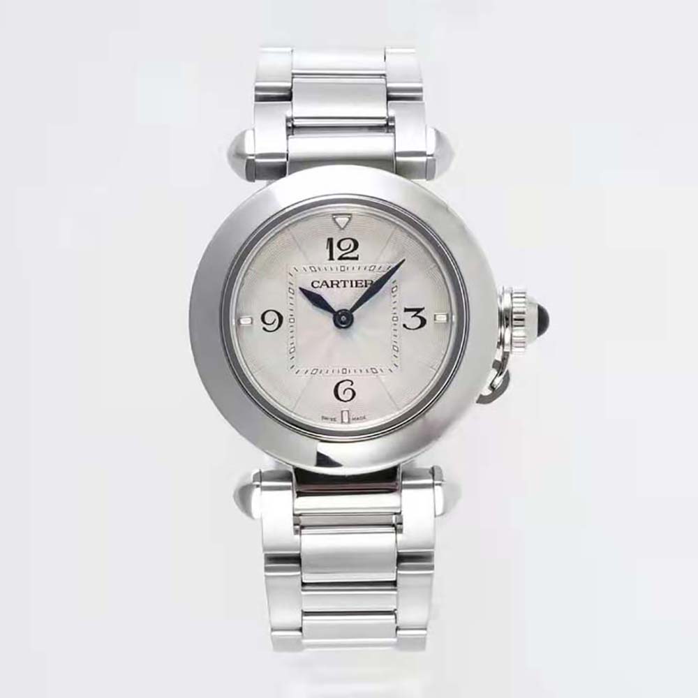 Cartier Women Pasha De Cartier Watch Quartz Movement 30 mm in Steel (2)