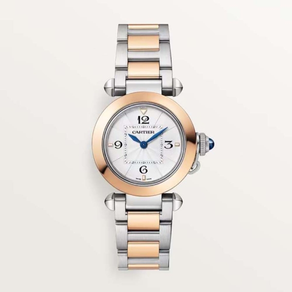 Cartier Women Pasha De Cartier Watch Quartz Movement 30 mm in Steel and Rose Gold (1)