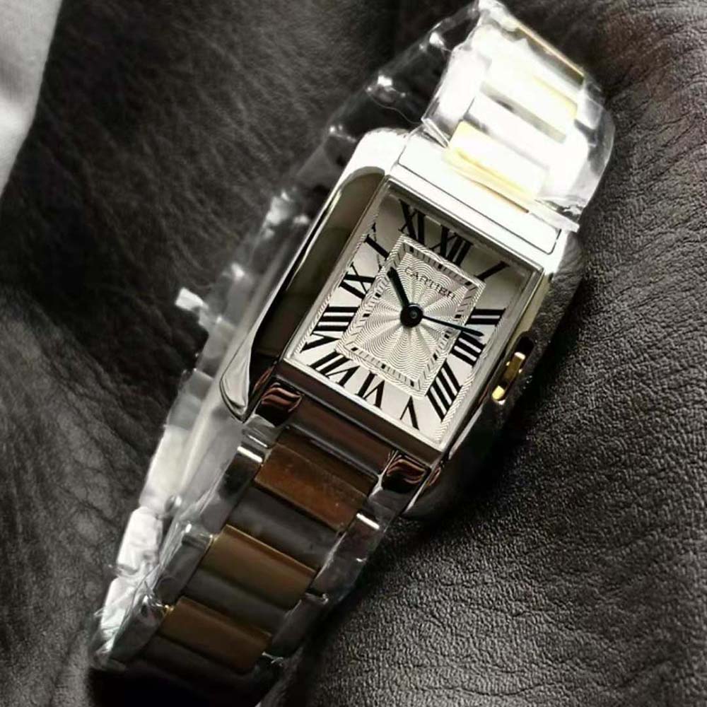 Cartier Women Tank Française Watch Quartz Movement 42 mm in Steel (2)