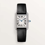 Cartier Women Tank Must Watch Small Model Quartz Movement in Steel-White