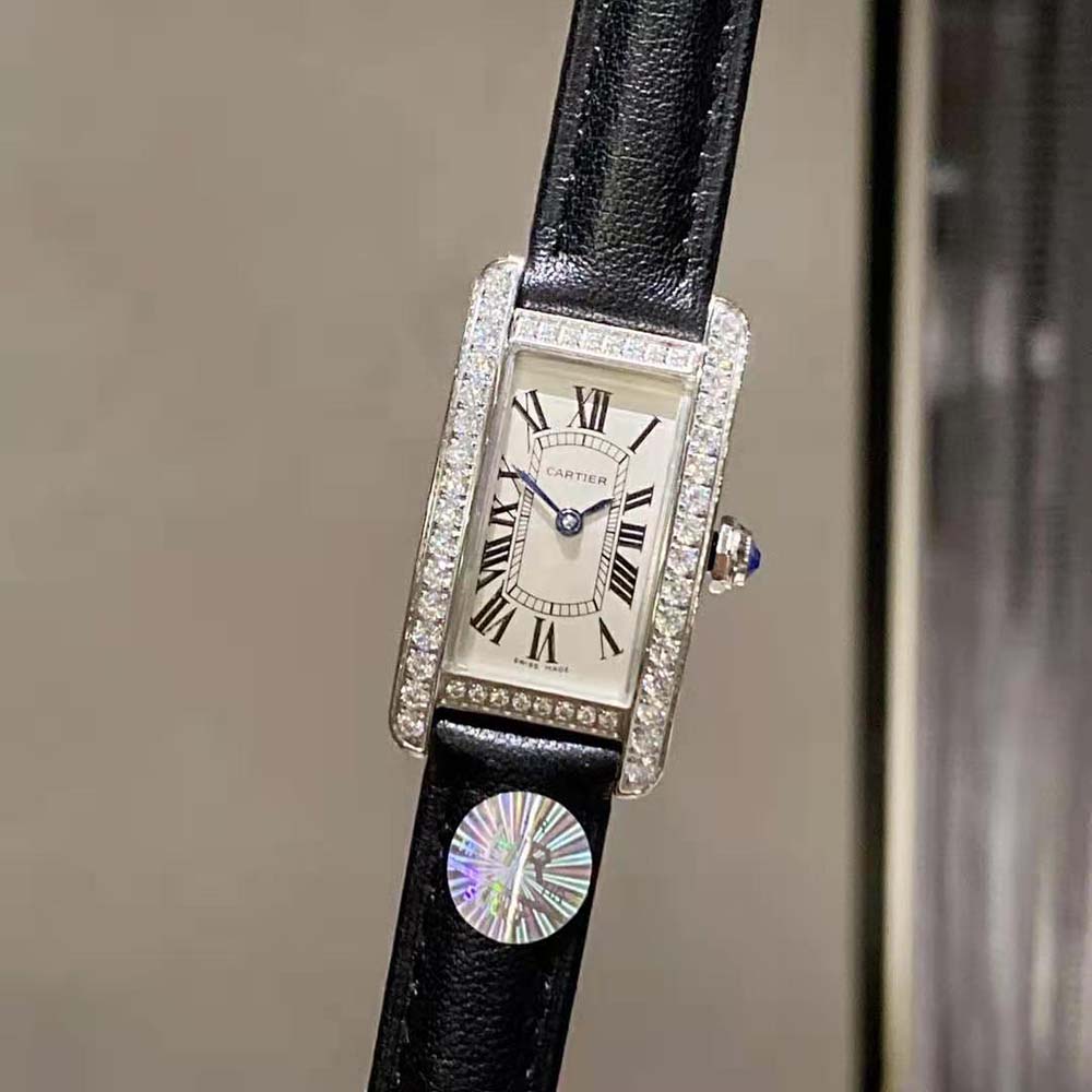 Cartier Women Tank Must Watch Small Model Quartz Movement in Steel-White (2)