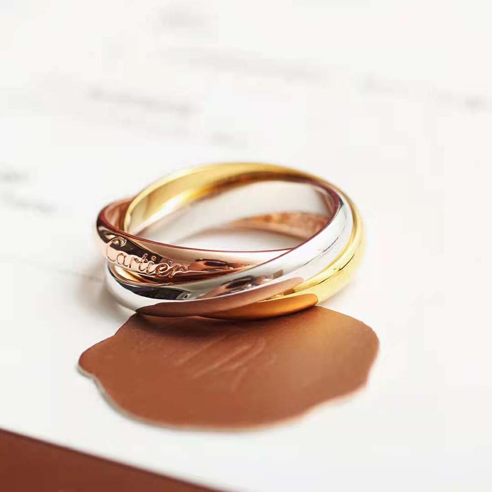 Cartier Women Trinity Ring Small Model in Gold (2)