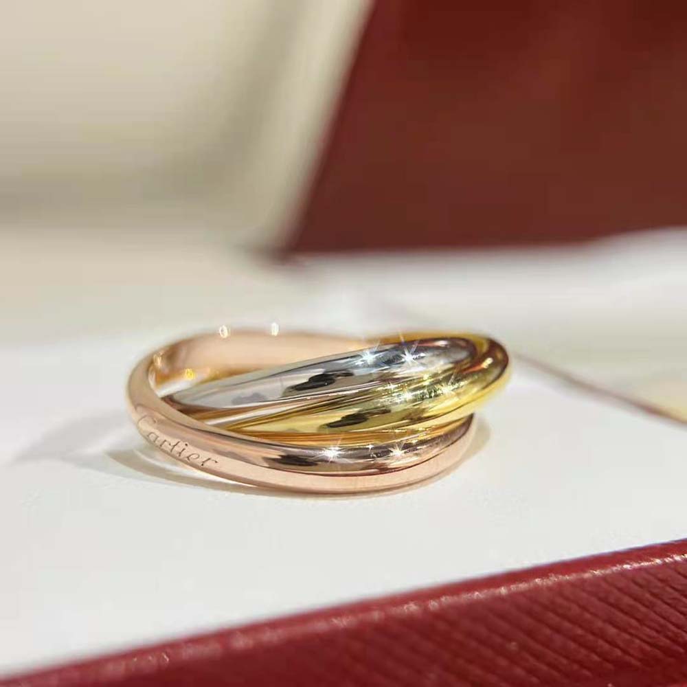 Cartier Women Trinity Ring Small Model in Gold (6)