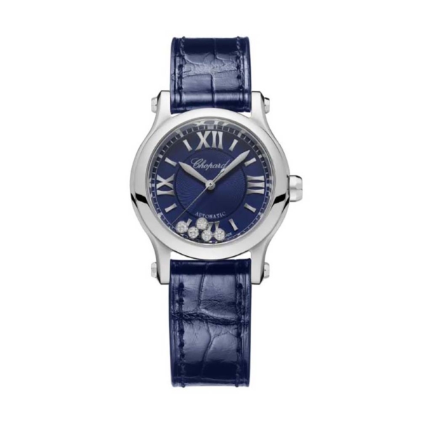 Chopard Women Happy Sport Automatic 30 mm in Stainless Steel-Navy (1)