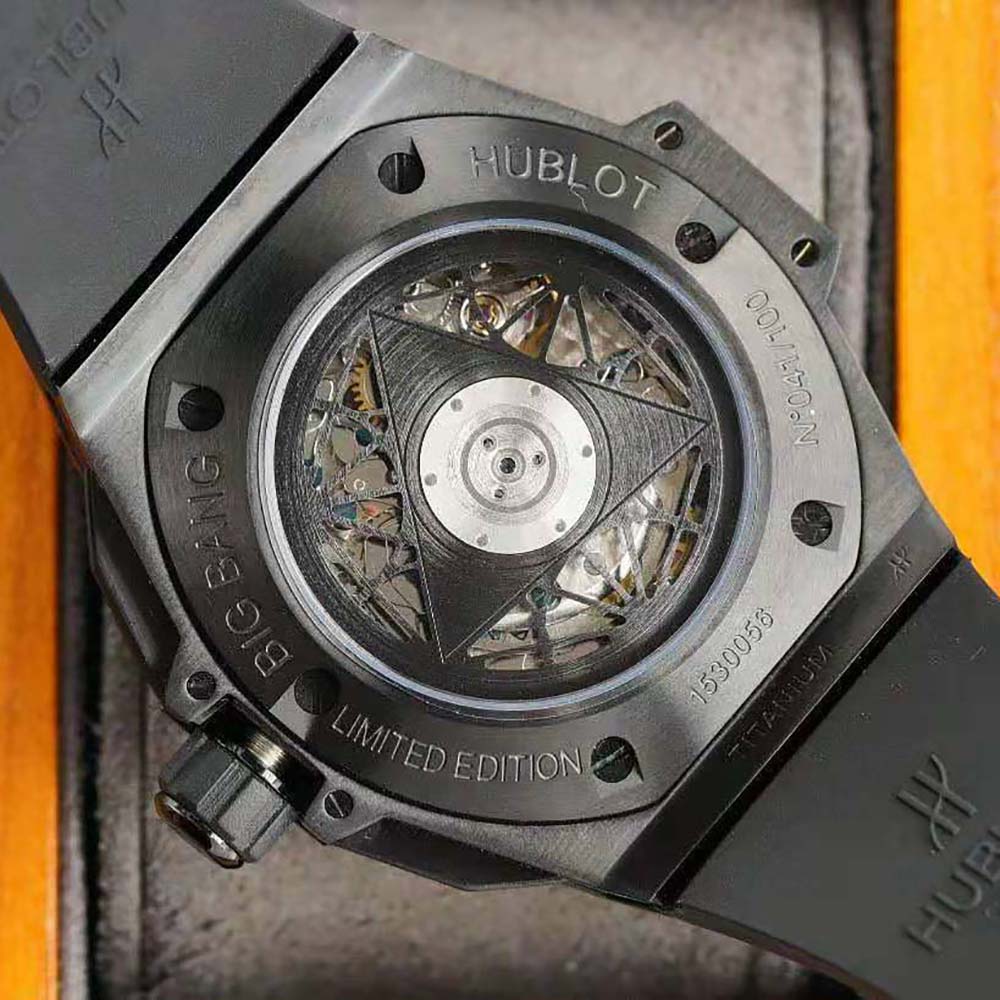 Hublot Men Big Bang Sang Bleu ii Black Magic 45 mm in Black Ceramic (6)