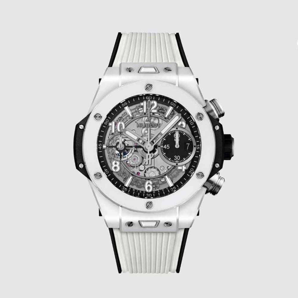 Hublot Men Big Bang Unico White Ceramic 42 mm in Polished White Ceramic (1)