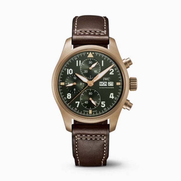 IWC Men Pilots Watch Chronograph Spitfire 41.0 mm in Self-Winding-Green (1)
