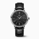 IWC Men Portofino Automatic 40 mm Self-Winding in Stainless Steel-Black