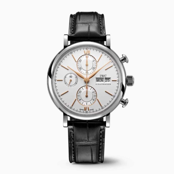 IWC Men Portofino Chronograph 42mm Stainless Steel Case-Silver (1)