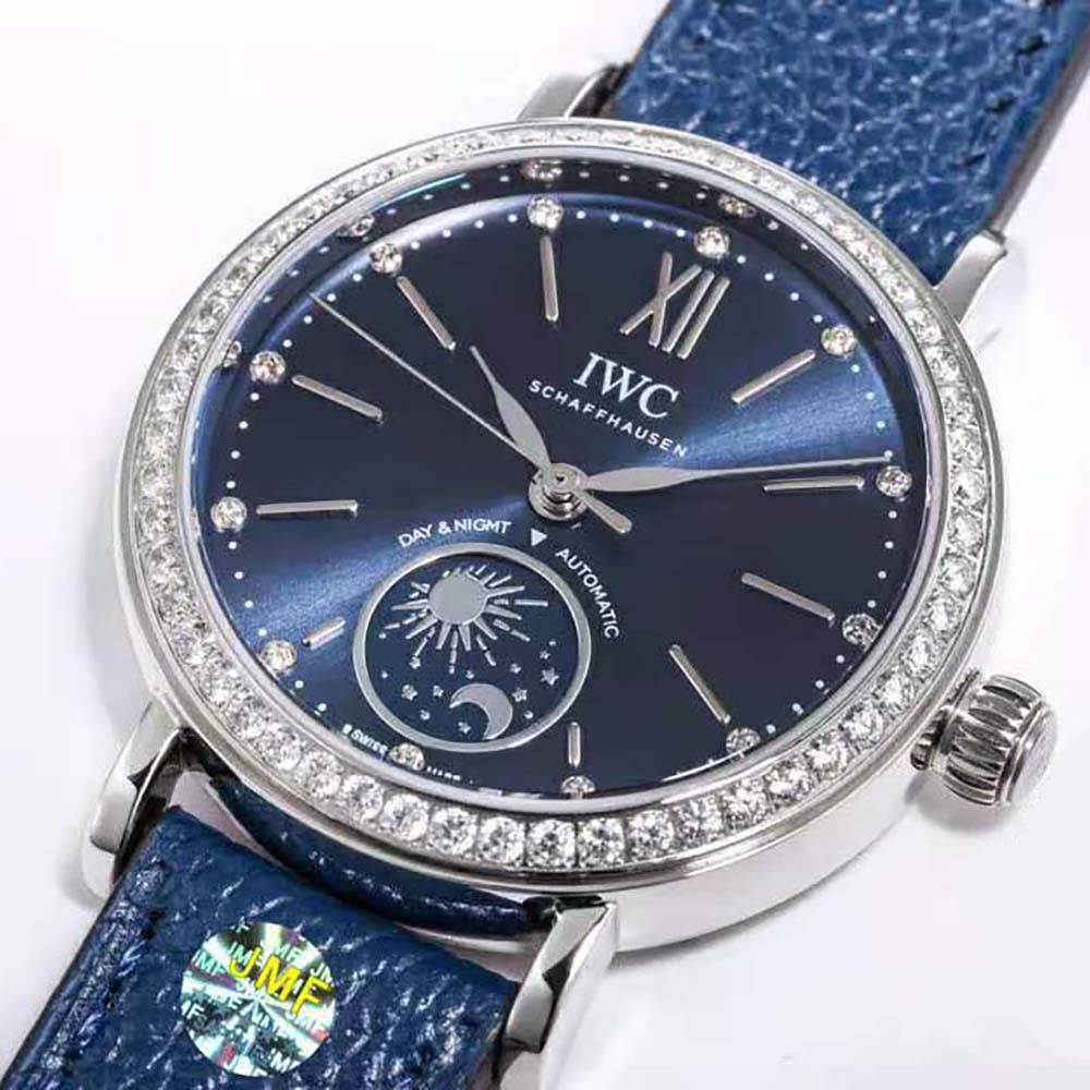 IWC Women Portofino Automatic Day & Night 34 mm in Stainless Steel Case-Navy (3)