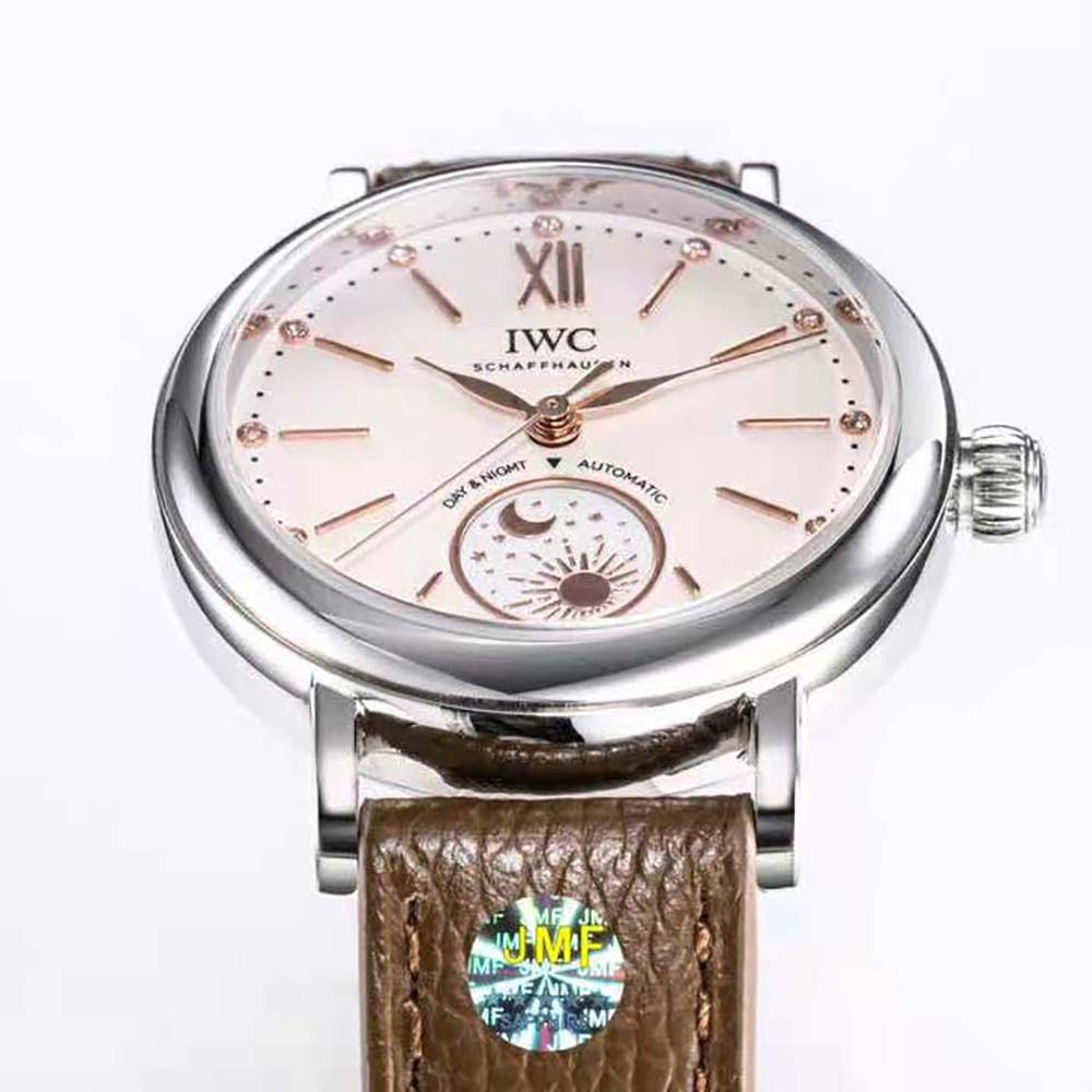 IWC Women Portofino Automatic Day & Night 34 mm in Stainless Steel Case-White (4)