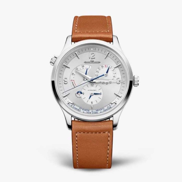 Jaeger-LeCoultre Men Master Control Geographic 40 mm in Stainless Steel-Brown (1)