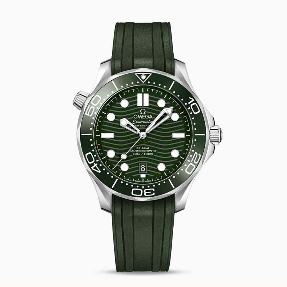 Omega Men Co‑Axial Master Chronometer 42 mm in Stainless Steel-Green (1)