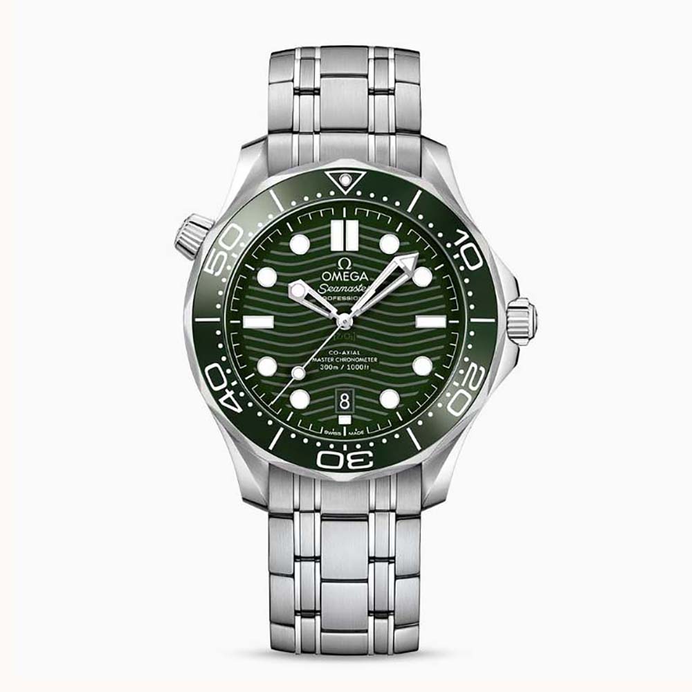 Omega Men Co‑Axial Master Chronometer 42 mm in Stainless Steel-Green (1)