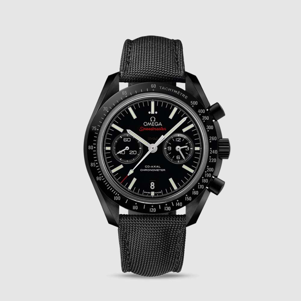Omega Men Dark Side of the Moon Co‑Axial Chronometer Chronograph 44.25 mm in Black Ceramic (1)