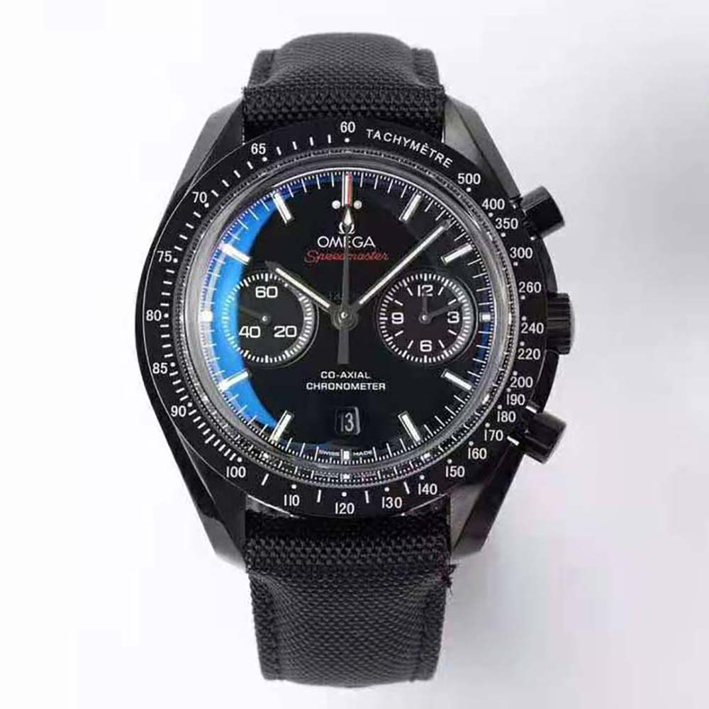 Omega Men Dark Side of the Moon Co‑Axial Chronometer Chronograph 44.25 mm in Black Ceramic (2)