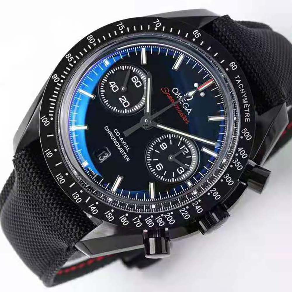 Omega Men Dark Side of the Moon Co‑Axial Chronometer Chronograph 44.25 mm in Black Ceramic (3)