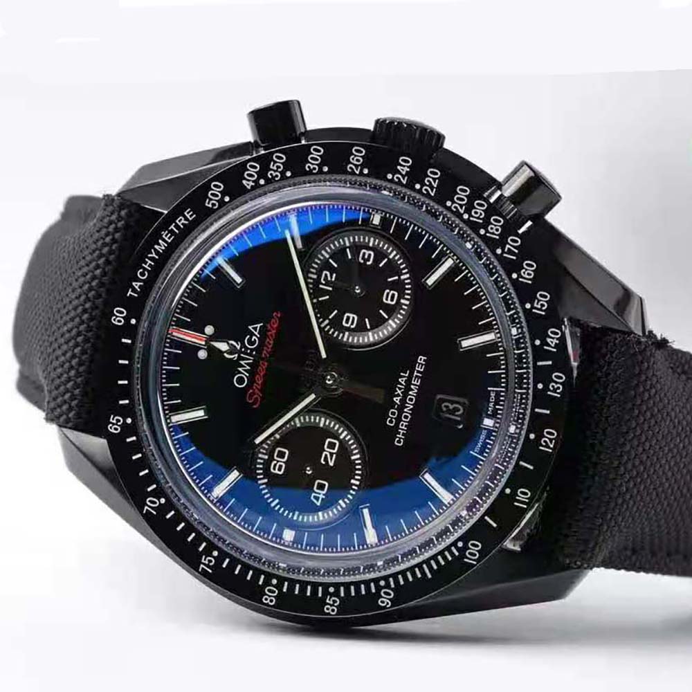 Omega Men Dark Side of the Moon Co‑Axial Chronometer Chronograph 44.25 mm in Black Ceramic (4)