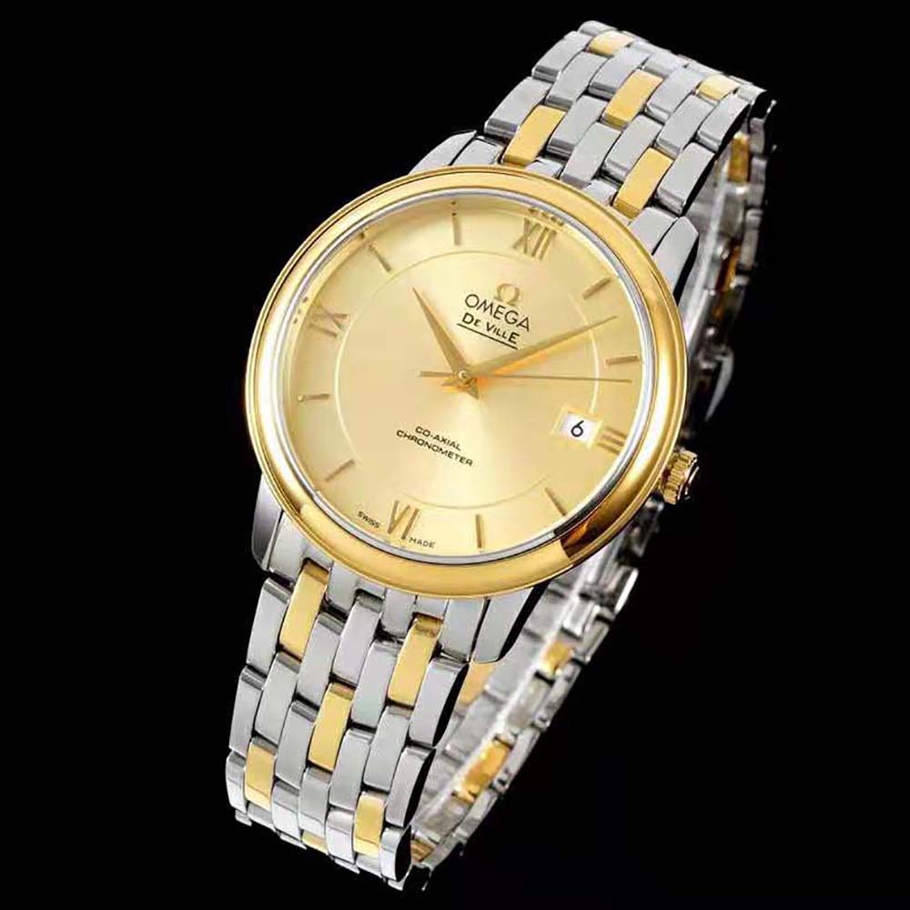Omega Men Prestige Co‑Axial Chronometer 32.7 mm in Yellow Gold on Steel (3)
