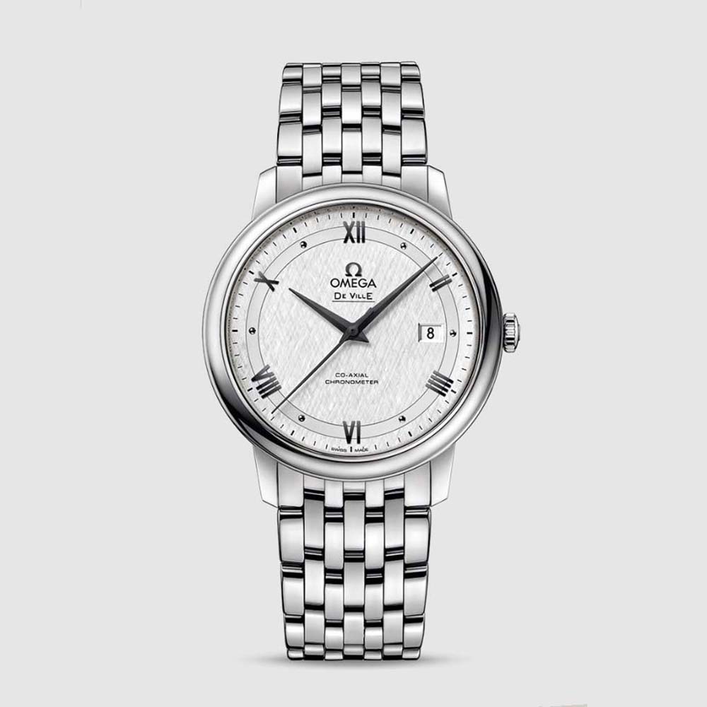 Omega Men Prestige Co‑Axial Chronometer 39,5 mm in Stainless Steel-White
