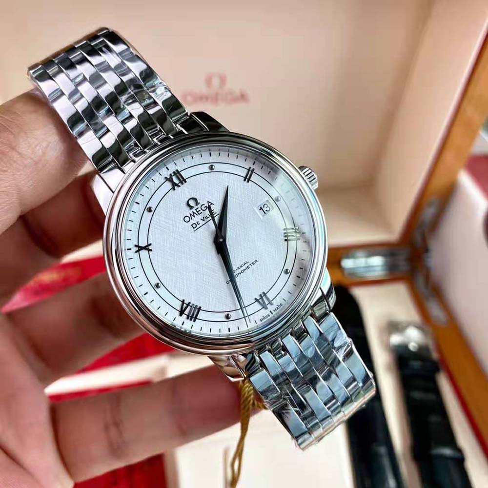Omega Men Prestige Co‑Axial Chronometer 39,5 mm in Stainless Steel-White (2)