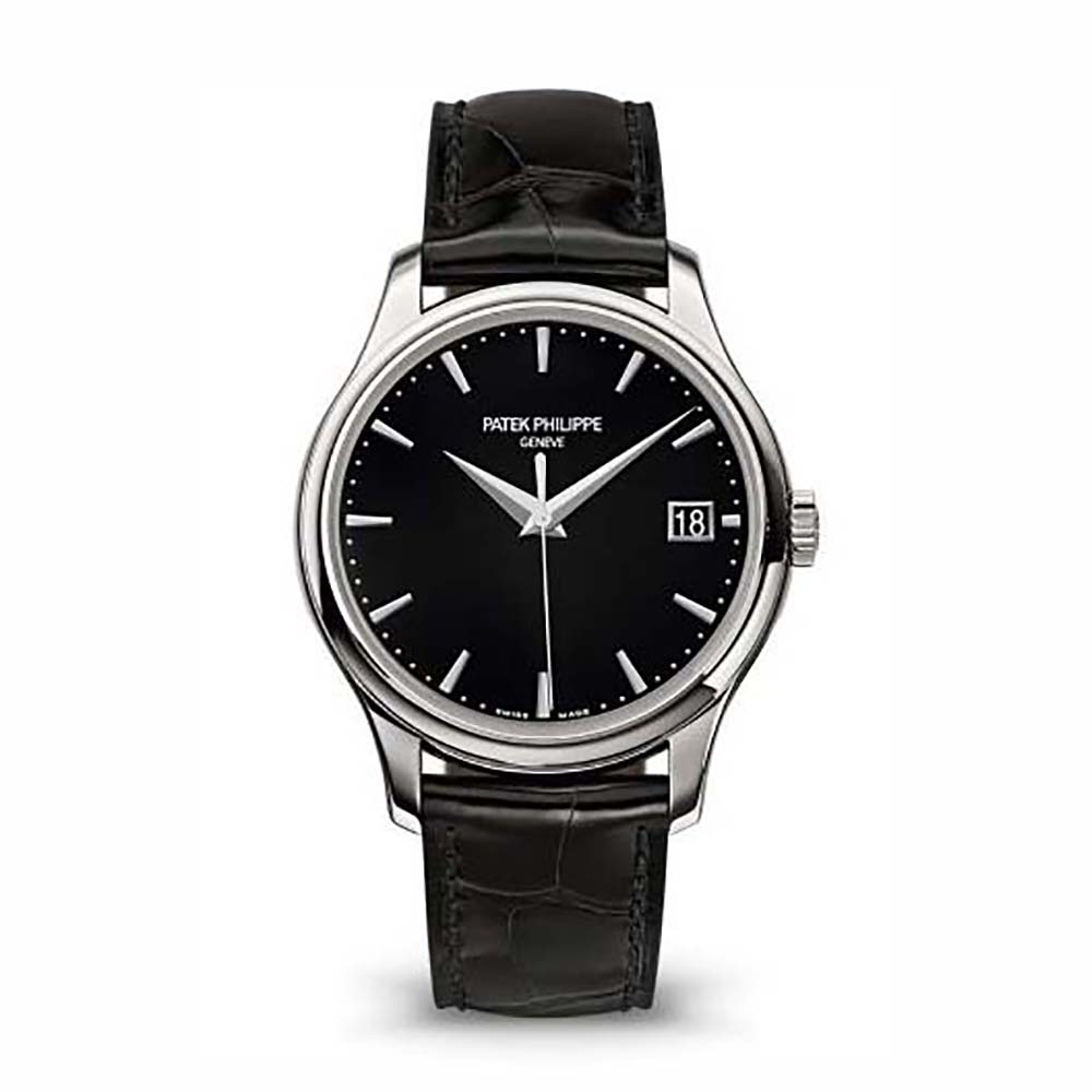 Patek Philippe Men Calatrava Self-Winding 39 mm in White Gold-Black (1)