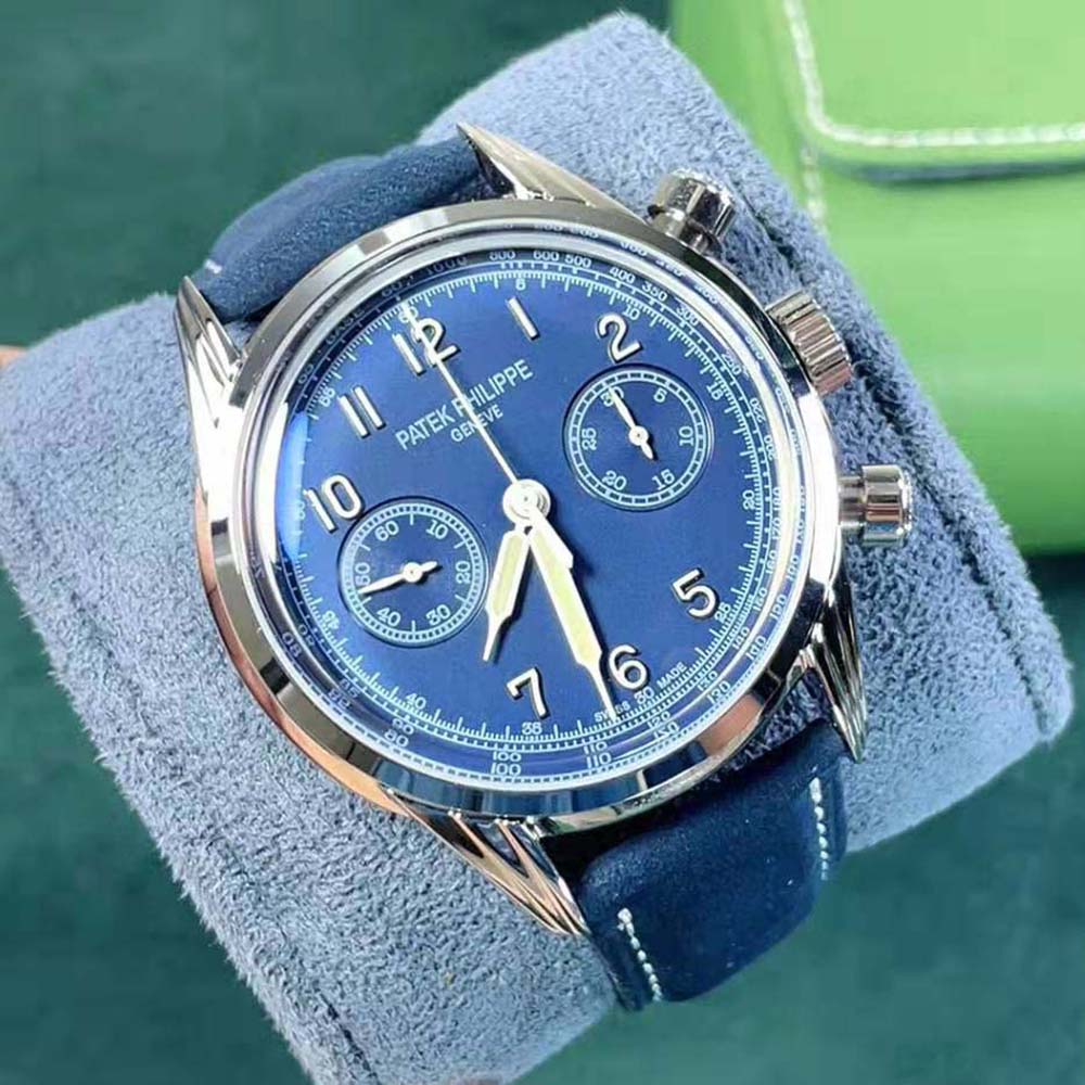 Patek Philippe Men Grand Complications Manual Winding 41 mm in Platinum-Navy (9)