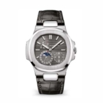 Patek Philippe Men Nautilus Self-Winding 40 mm in White Gold-Black