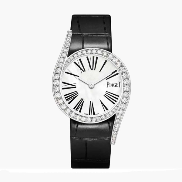 Piaget Women Limelight Gala Watch Mechanica Movement 32mm in White Gold-Black (1)