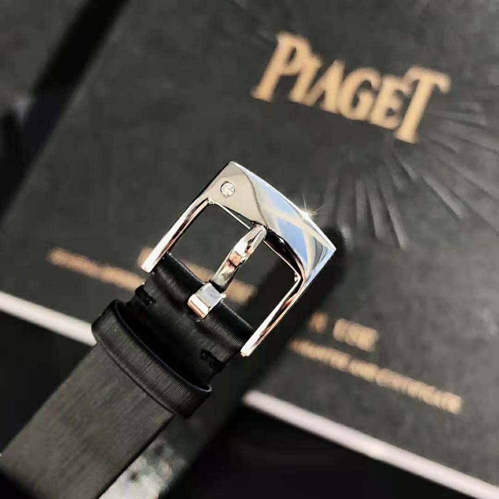 Piaget Women Limelight Gala Watch Mechanica Movement 32mm in White Gold-Black (9)