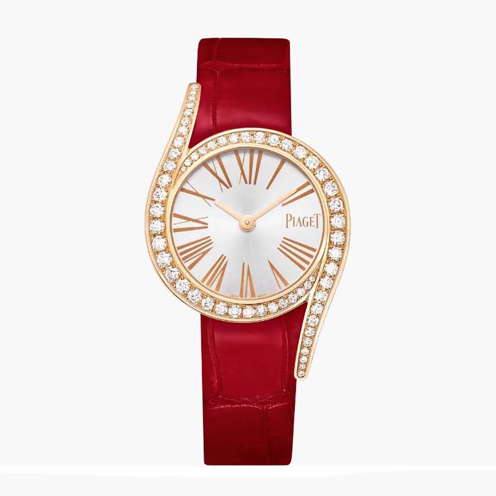 Piaget Women Limelight Gala Watch Quartz Movement 26mm in Rose Gold-Red