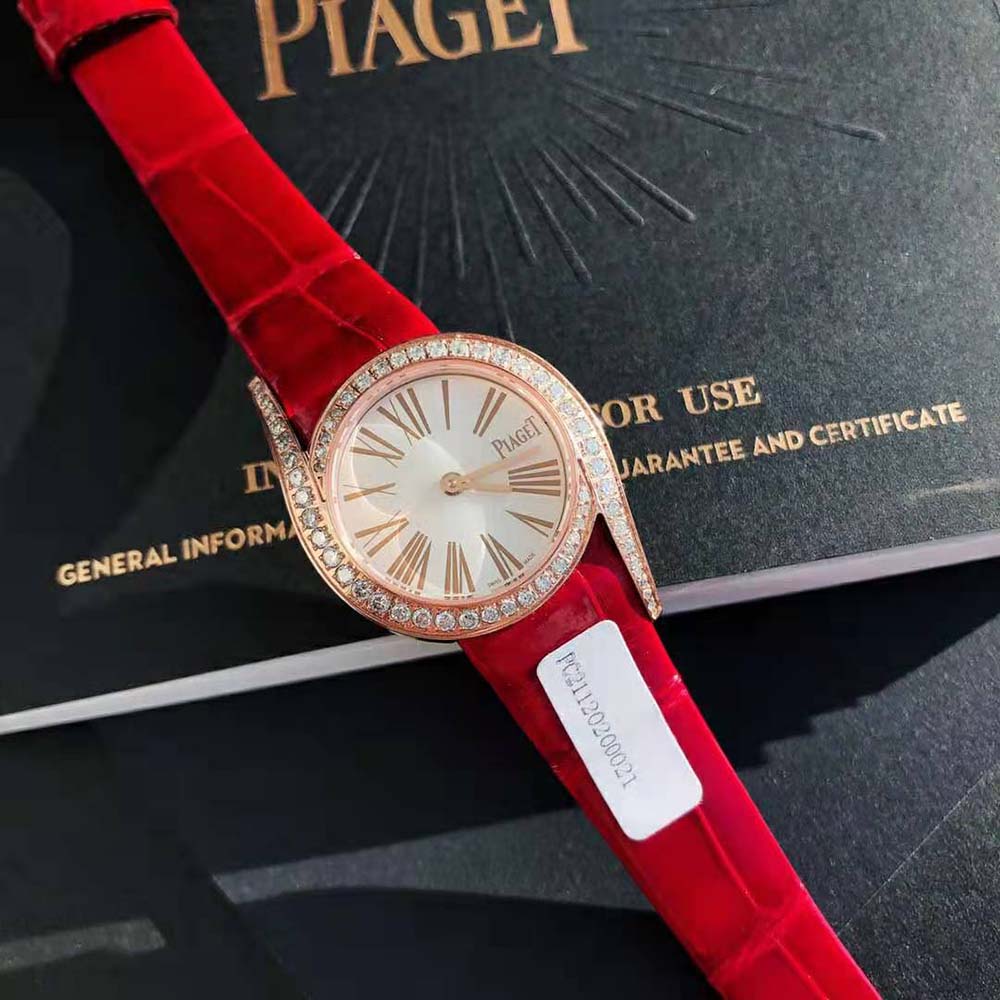 Piaget Women Limelight Gala Watch Quartz Movement 26mm in Rose Gold-Red (2)