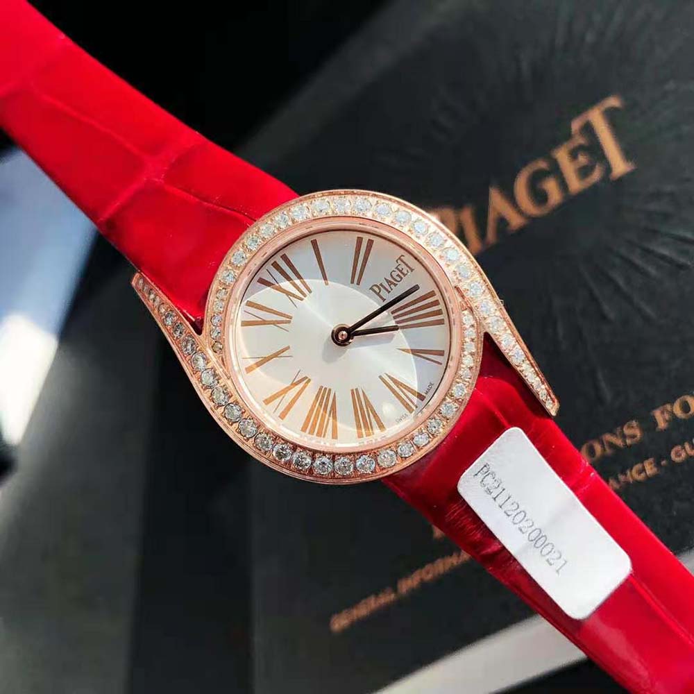 Piaget Women Limelight Gala Watch Quartz Movement 26mm in Rose Gold-Red (5)
