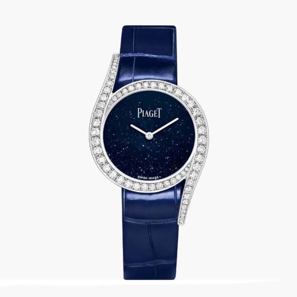 Piaget Women Limelight Gala Watch Quartz Movement 26mm in White Gold-Navy (1)