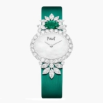 Piaget Women Treasures High Jewelry Watch Quartz Movement in White Gold-Green
