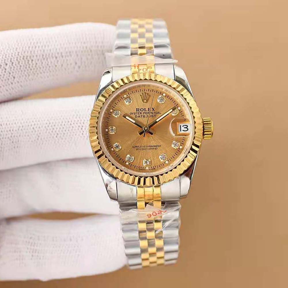Rolex Lady-Datejust Technical Details 28 mm in Oystersteel and Yellow Gold (2)