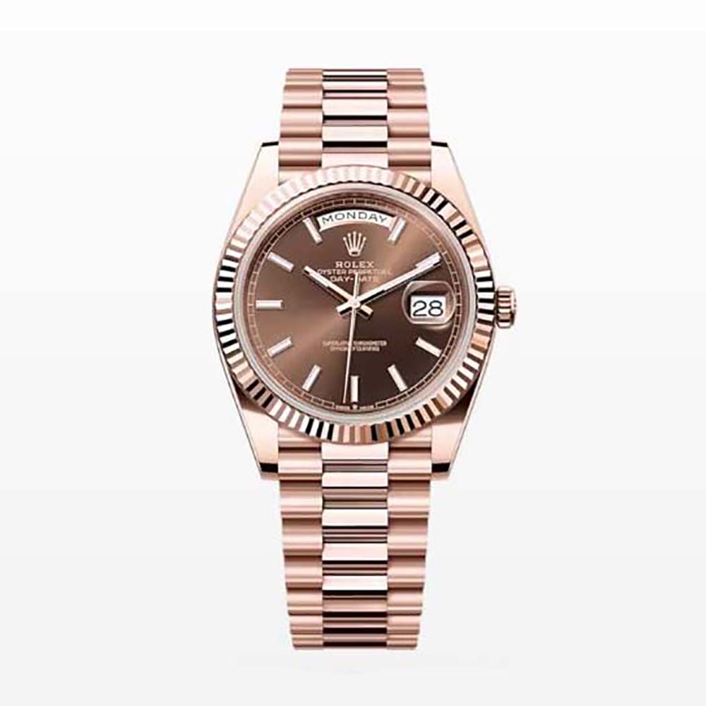 Rolex Men More Day-Date Technical Details 40 mm in Everose Gold (1)