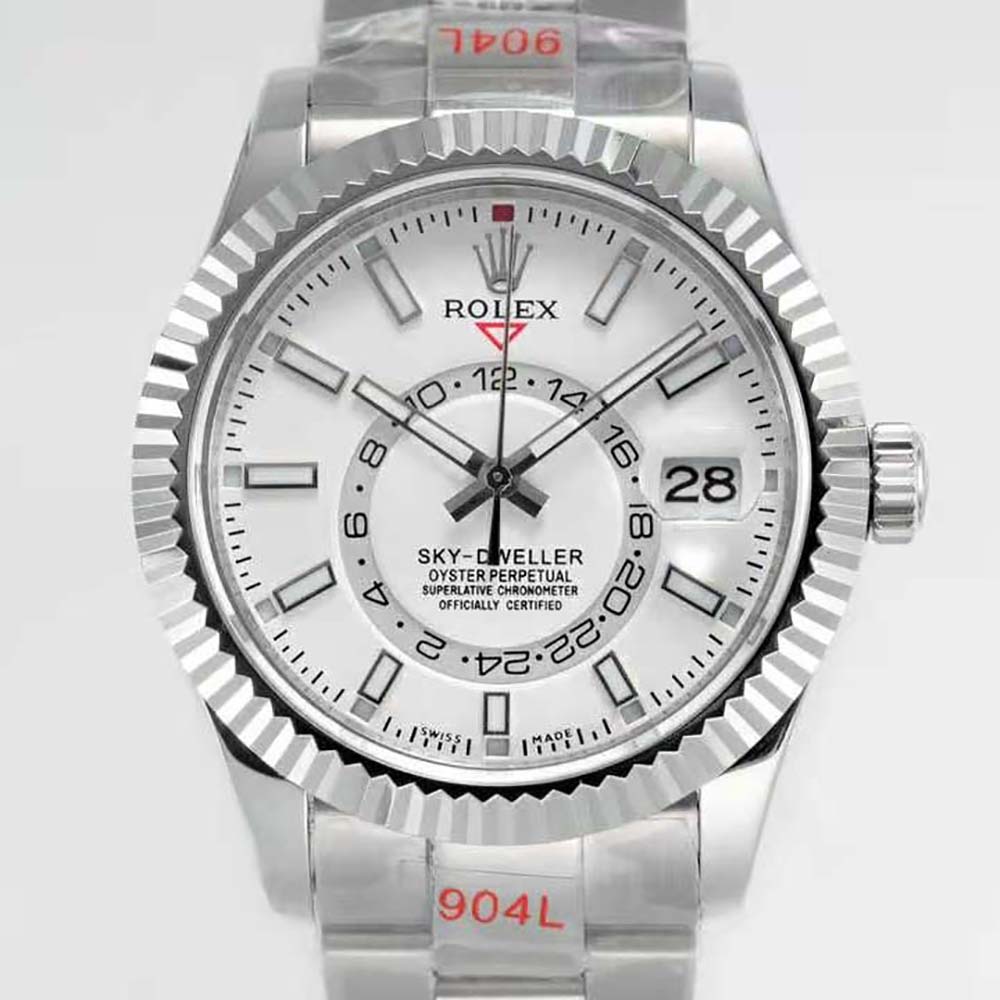 Rolex Men More Sky-Dweller Technical Details 42 mm in Oystersteel and White Gold (2)