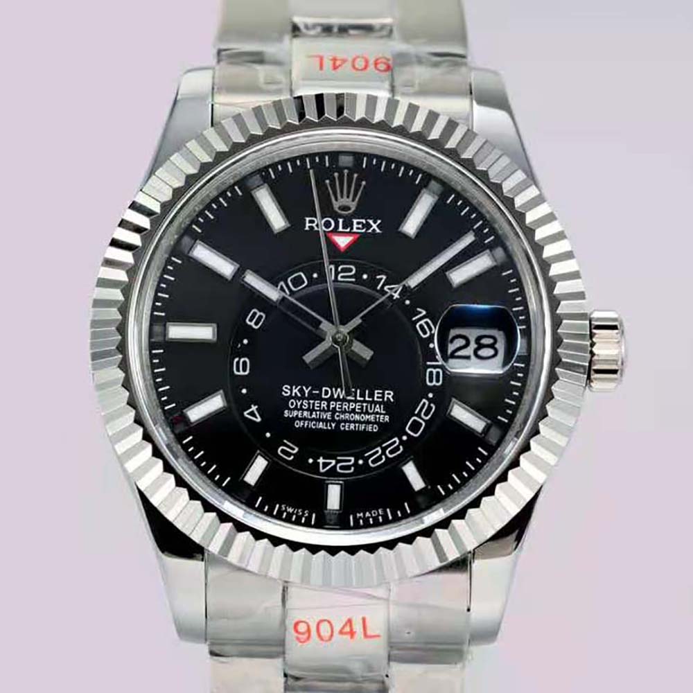 Rolex Men More Sky-Dweller Technical Details 42 mm in Oystersteel and White Gold-Black (2)