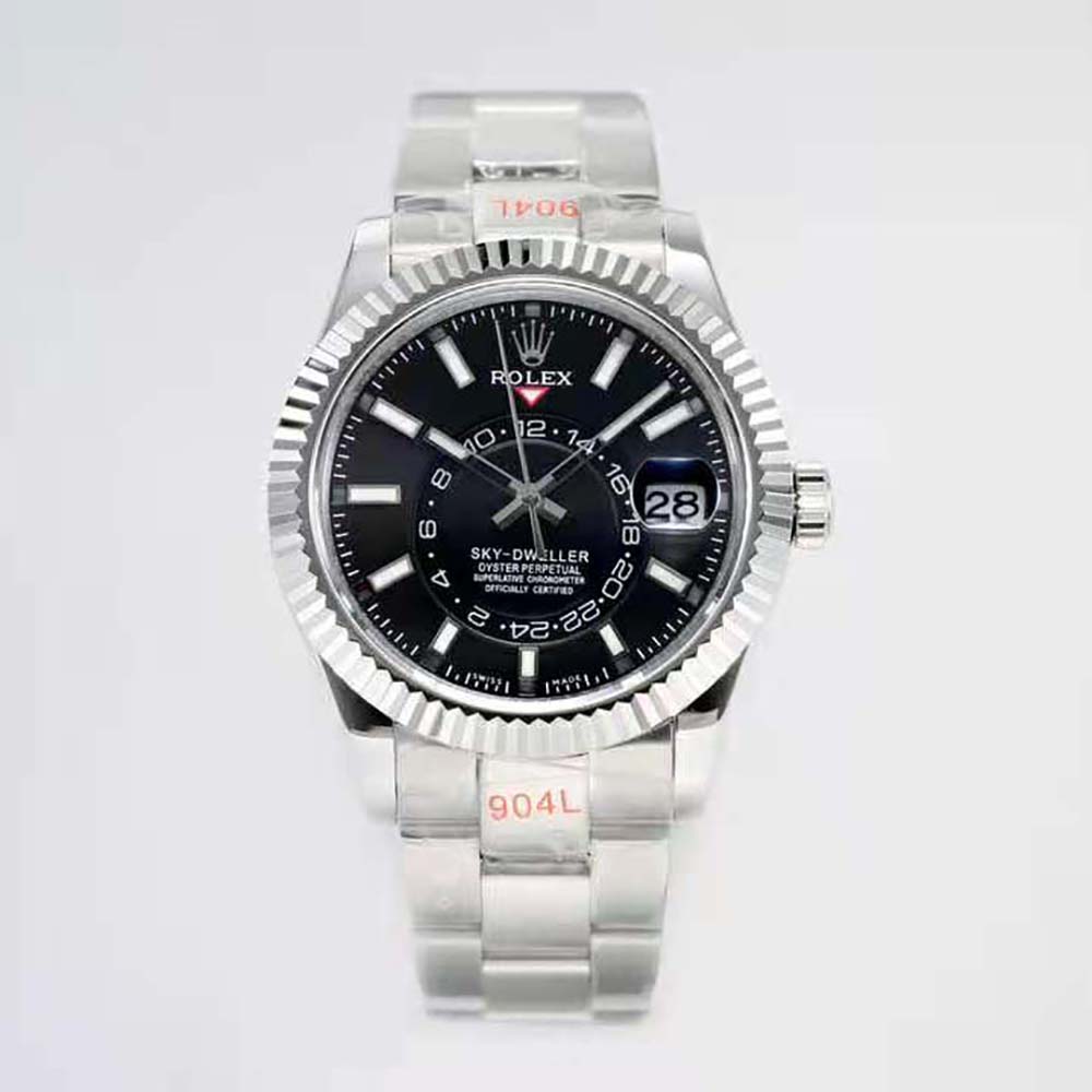 Rolex Men More Sky-Dweller Technical Details 42 mm in Oystersteel and White Gold-Black (5)