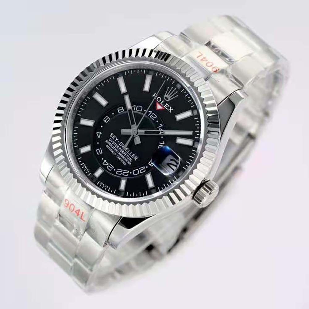 Rolex Men More Sky-Dweller Technical Details 42 mm in Oystersteel and White Gold-Black (6)