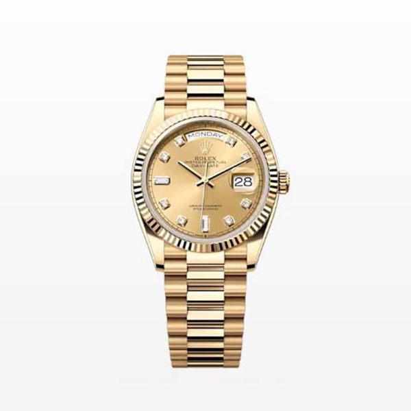 Rolex Women More Day-Date Technical Details 36 mm in 18 Yellow Gold (1)