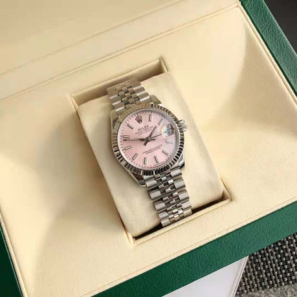 Rolex Women More Lady-Datejust Technical Details 28 mm in Oystersteel and White Gold-Pink (3)