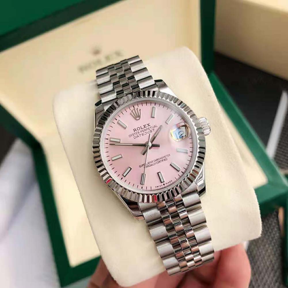 Rolex Women More Lady-Datejust Technical Details 28 mm in Oystersteel and White Gold-Pink (5)