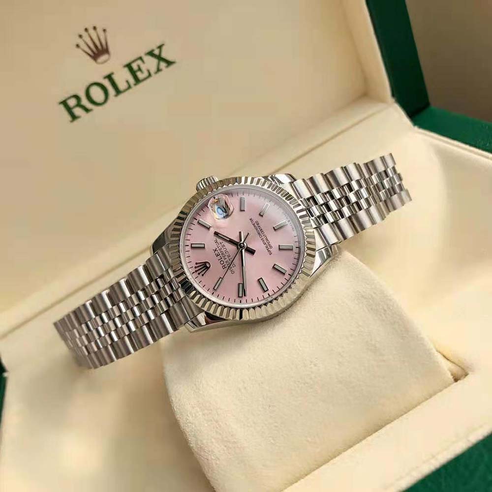 Rolex Women More Lady-Datejust Technical Details 28 mm in Oystersteel and White Gold-Pink (6)