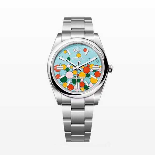 Rolex Women More Oyster Perpetual Technical Details 41 mm in Oystersteel-Blue (1)