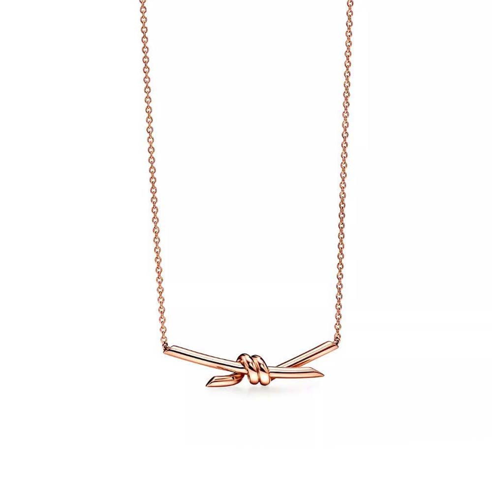 Tiffany Knot Pendant in Rose Gold