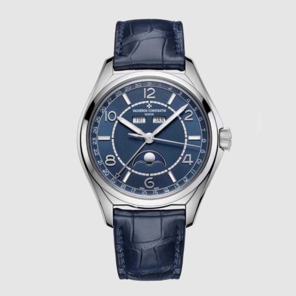 Vacheron Constantin Men Fiftysix Complete CCalendar 40 mm in Stainless Steel-Blue (1)